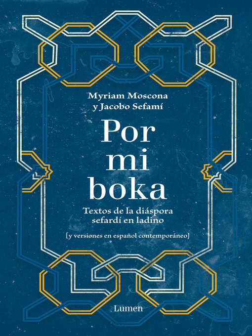 Cover image for Por mi boka